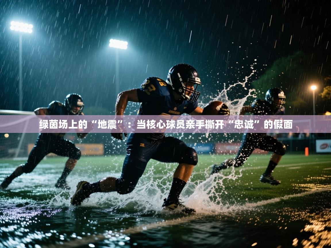 绿茵场上的“地震”：当核心球员亲手撕开“忠诚”的假面  第1张
